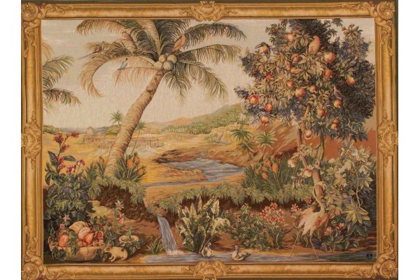 Gobelín Tapisserie  L oasis horizontale